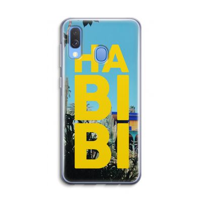 Habibi Majorelle : Samsung Galaxy A40 Transparant Hoesje
