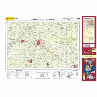 Topografische kaart 688 MT50 Quintanar de la Orden | CNIG - Instituto Geográfico Nacional1