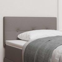 Hoofdbord met hoofdeinde Taupe 90 cm Stof