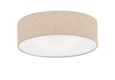 Fischer & Honsel Ø 40cm plafondlampThor met zandkleur linnen - 20052