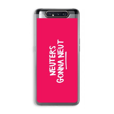 Neuters (roze): Samsung Galaxy A80 Transparant Hoesje