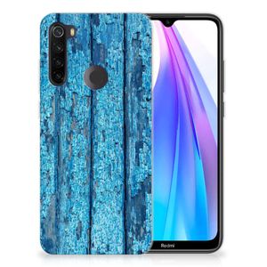 Xiaomi Redmi Note 8T Bumper Hoesje Wood Blue