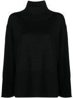 Roberto Collina high-neck merino wool jumper - Noir