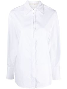 Tela chemise en coton à manches longues - Blanc