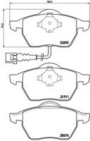 Remmenset, remschijf BREMBO, Remschijftype: Geperforeerd / Geventileerd, Inbouwplaats: Achteras: , u.a. für Audi, VW, Seat, Skoda