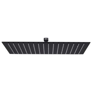 VidaXL Regendouchekop rechthoekig 40x30 cm roestvrij staal zwart