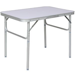 tectake® - Campingtafel - 75 x 55 cm - Grijs - 401066