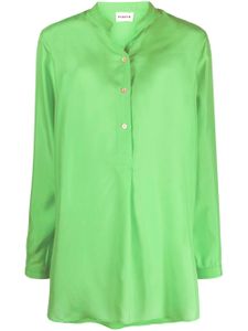 P.A.R.O.S.H. chemise en soie à manches longues - Vert