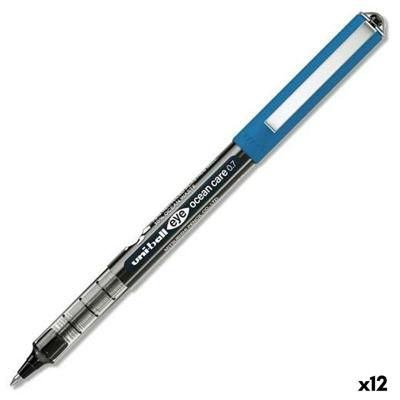 Boligrafo de tinta líquida Uni-Ball Eye Ocean Care Zwart 0,7 mm (12 Stuks)