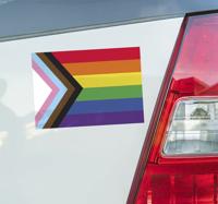 Lgbtq voortgangsvlag autosticker