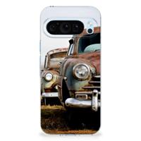 Google Pixel 9 | 9 Pro | Siliconen hoesje | met foto Vintage Auto