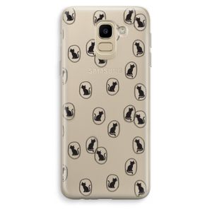 Miauw: Samsung Galaxy J6 (2018) Transparant Hoesje