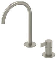 Wastafelkraan IVY Pact Coldstart 2-gats Geborsteld Nickel PVD