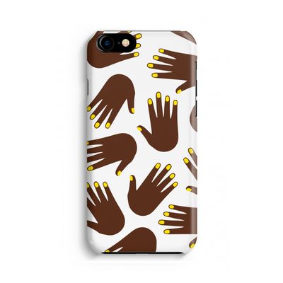 Hands dark: iPhone 8 Volledig Geprint Hoesje
