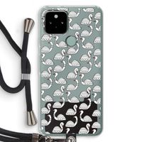 Zwanen: Pixel 5 Transparant Hoesje met koord