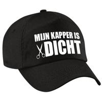 Mijn kapper is dicht - petje - baseballcap - zwart - voor volwassenen