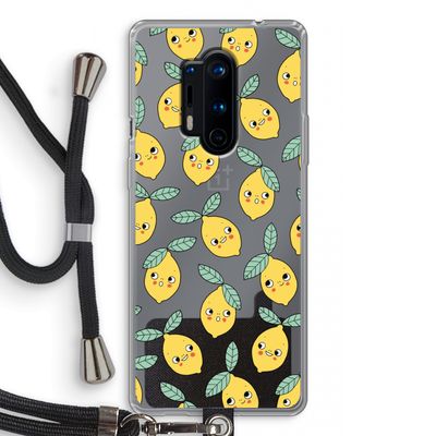 Citroenen: OnePlus 8 Pro Transparant Hoesje met koord