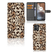 Motorola Moto G32 Telefoonhoesje met Pasjes Leopard