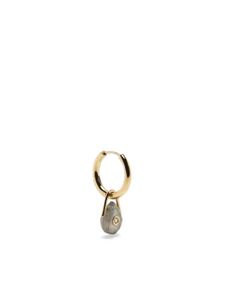 Pascale Monvoisin créole Orso en or 9ct sertie de labradorite