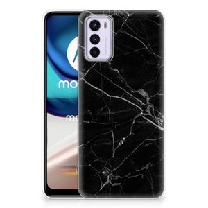 Motorola Moto G42 TPU Siliconen Hoesje Marmer Zwart - Origineel Cadeau Vader