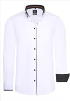 RustyNeal - Herenoverhemd - Wit - Harde Kraag - Katoen