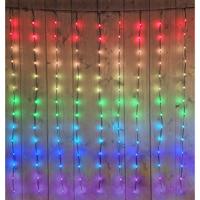 Lichtgordijn - 280 led lampjes - kleurveranderend - 300 x 140 cm - met afstandsbediening