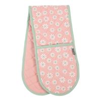 Daisy Flowers Dubbel Ovenwant Roze 18x85 Cm