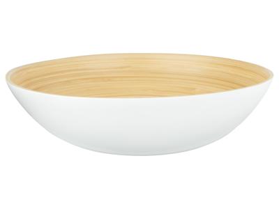 LIVARNO home Bamboe schaal (Grote schaal, Wit)