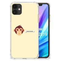 Apple iPhone 11 Stevig Bumper Hoesje Monkey - thumbnail