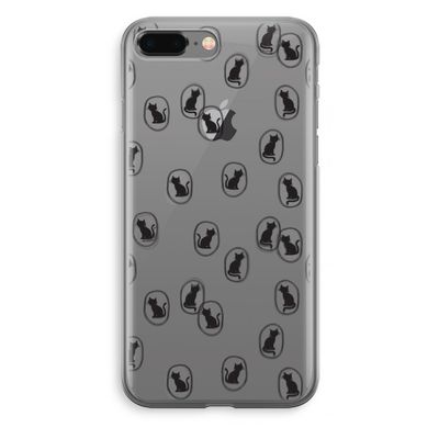 Miauw: iPhone 8 Plus Transparant Hoesje