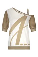 Zip73 Top One Shoulder Z25/109/02/710 T-shirt Korte Mouw 710 Gold
