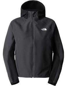 The North Face Athletic Outdoor Hoodie Jas Dames Softshell Asphalt Grey-Tnf Black XL