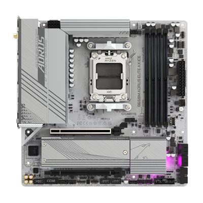 Moederbord Gigabyte B650M AORUS ELITE AX ICE Intel Wi-Fi 6 AMD B650 AMD AM5