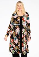Yoek Vest met tailleband TOKYO | Zwart | Maat 46/48