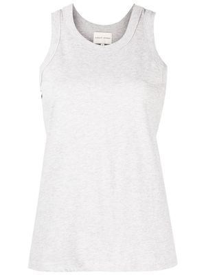 LouLou de Saison débardeur en coton à encolure ronde - Gris