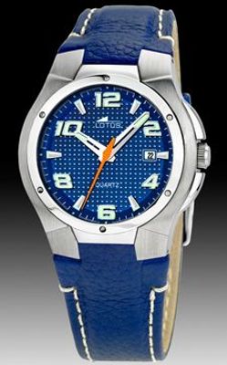 Horlogeband Lotus 15382-2 Leder Blauw 13mm