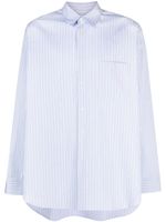 Comme Des Garçons Shirt chemise en coton à rayures - Bleu