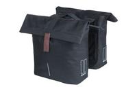 Basil Tas city dubbel mik zwart | 28-32l