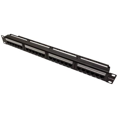 VALUE Cat.6A (Class EA) 19 Patchpaneel, 24 P, onafgeschermd, zwart
