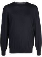 Brunello Cucinelli pull à détails de coudières - Bleu