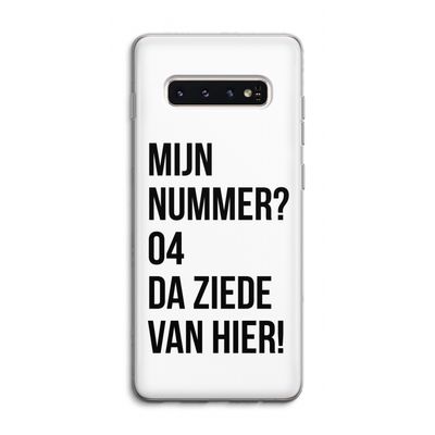 Da ziede van hier: Samsung Galaxy S10 4G Transparant Hoesje