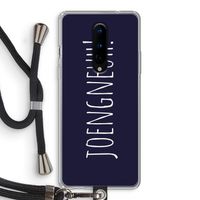 Joengneuh!: OnePlus 8 Transparant Hoesje met koord Joengneuh!: OnePlus 8 Transparant Hoesje met koord