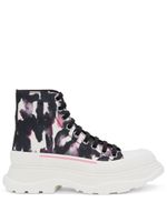 Alexander McQueen bottines Tread Slick - Noir