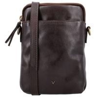 Vilenca Leren Telefoontasje Bruin