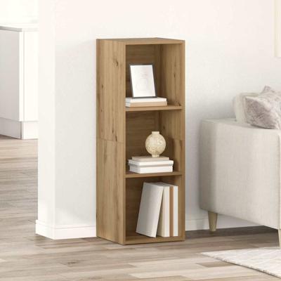 TV-kast artisanaal eikenkleurig Bewerkt hout