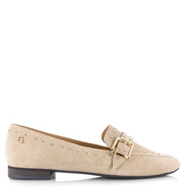 Babouche Luna loafers beige Suede Dames
