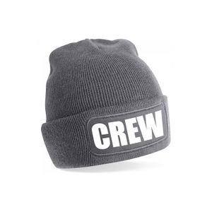 Crew muts/beanie onesize unisex - grijs