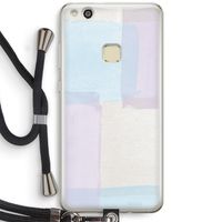 Square pastel: Huawei Ascend P10 Lite Transparant Hoesje met koord