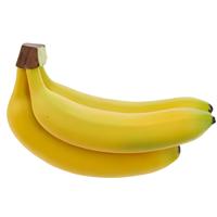 Bellatio Design kunstfruit banaan - deco food - real touch - 20 cm - 3x bananen - tros