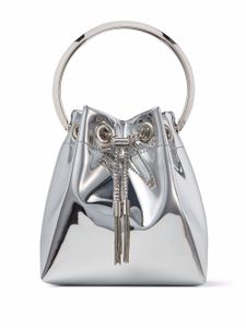 Jimmy Choo sac seau à effet métallisé - Argent